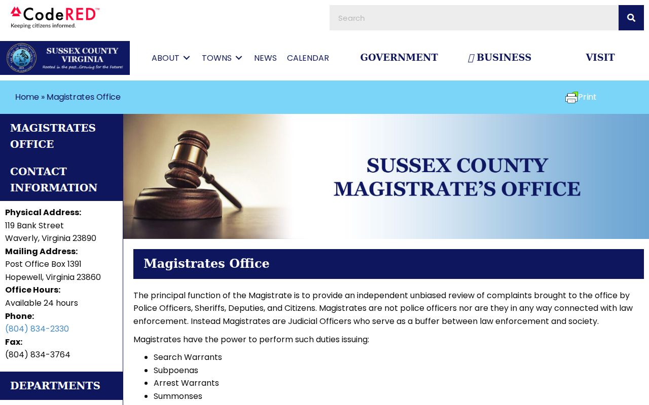 Waverly criminal records magistrate office information